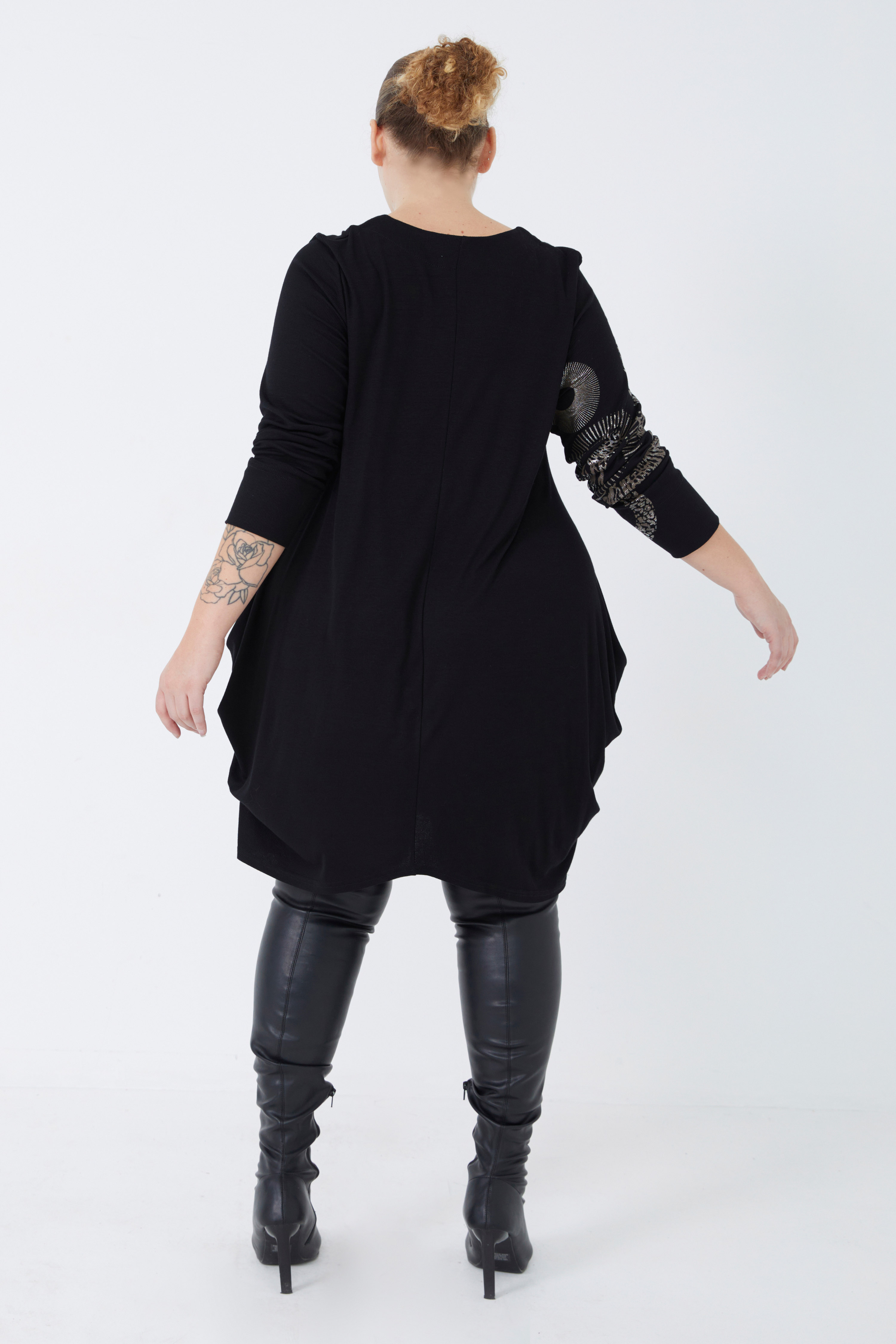 Tunique en maille avec serigraphie