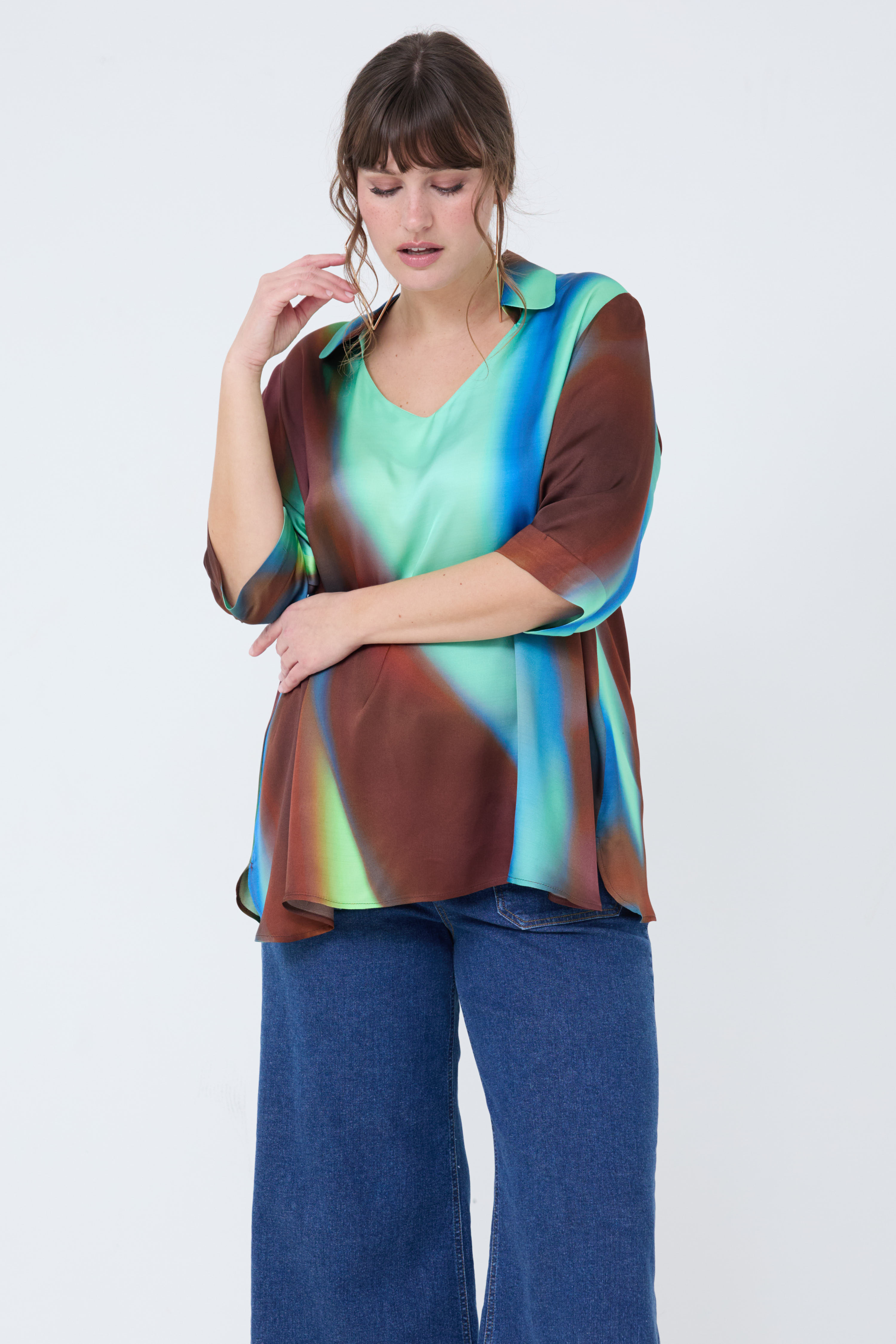 blouse en imprimé tye and dye