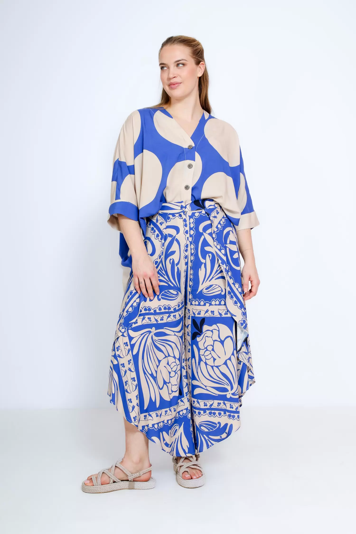 Printed harem pants